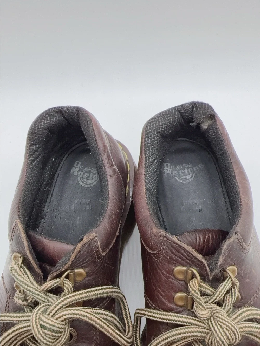 Dr. Martens Brown Leather Lace-Up Oxfords